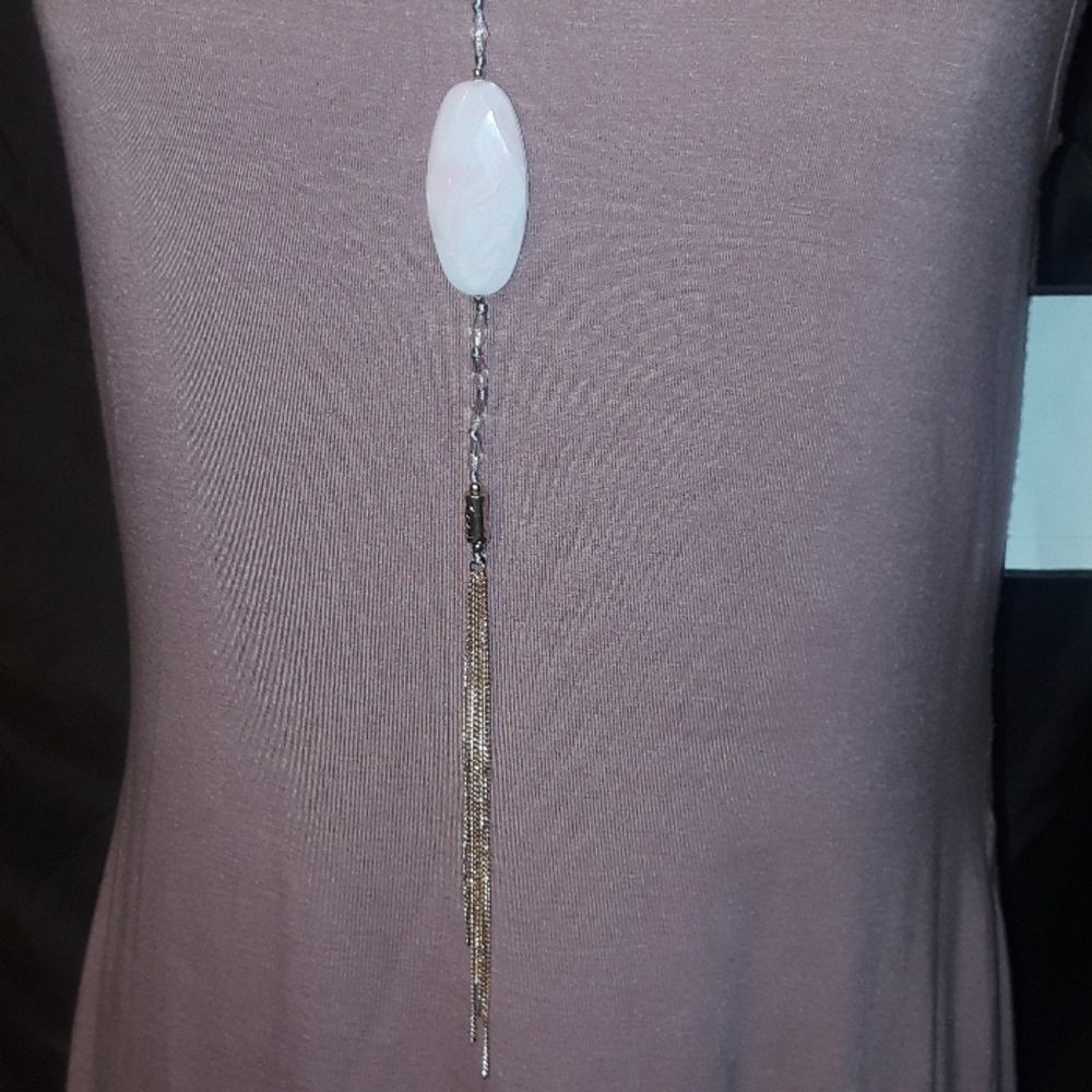 ** Connected Apparel Layer Swing Dress Asymmetrical Sleeveless Layered Slip Midi - Picture 5 of 8
